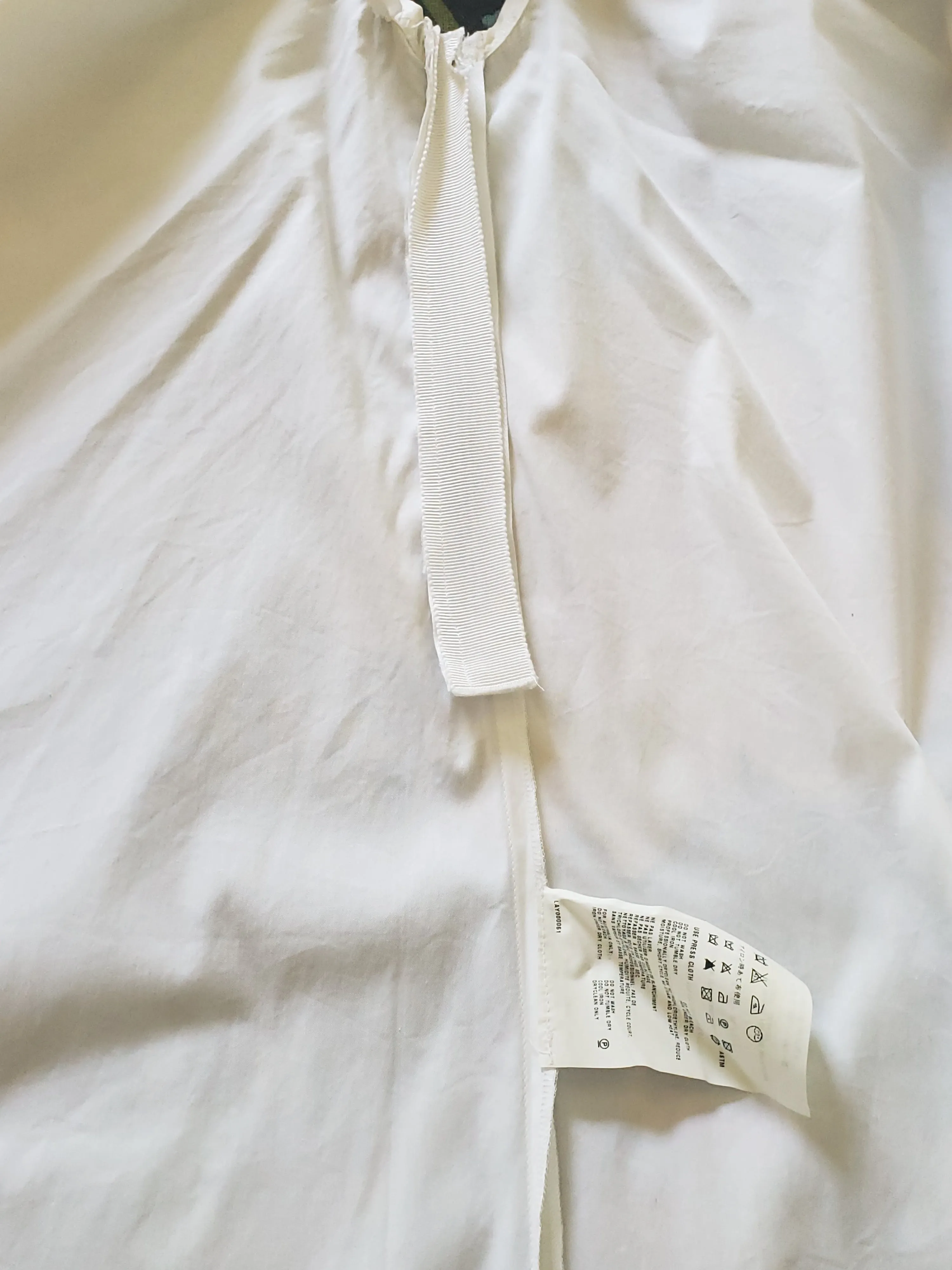 00's White Cotton Pleated Circle Skirt by Prada