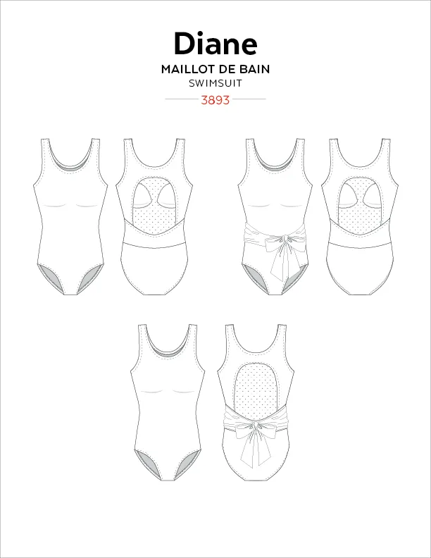 3893 // DIANE Tank Swimsuit