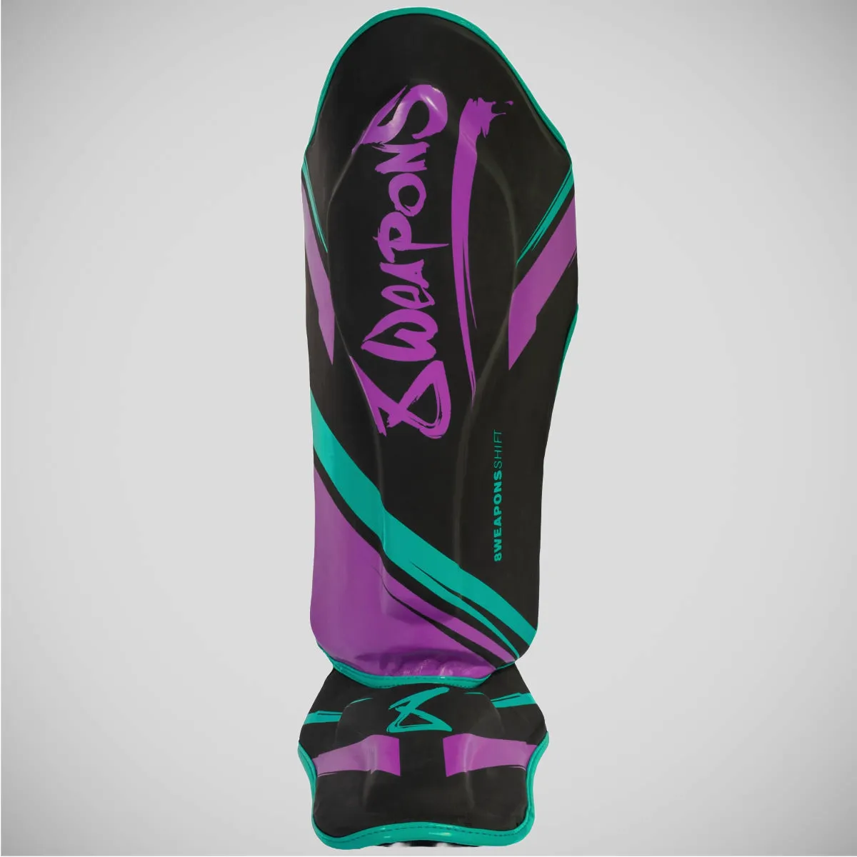 8 Weapons Shift Cyber Shin Guards Black/Pink/Green