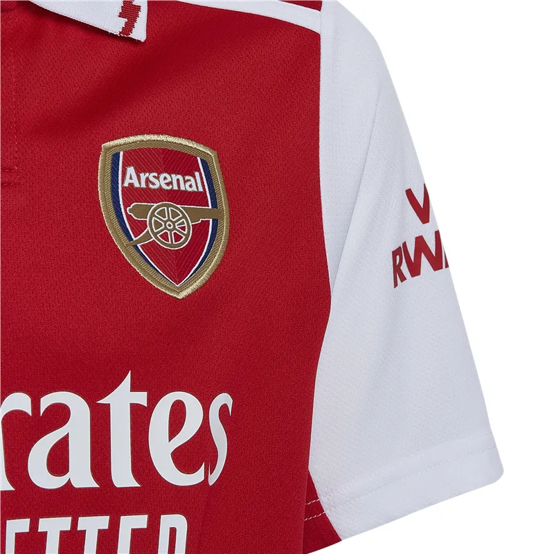 adidas Arsenal FC Official 2022/23 Short Sleeve Home Jersey - Youth - Scarlet/White