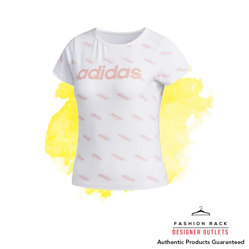 Adidas Favorites Tee White / Glow Pink