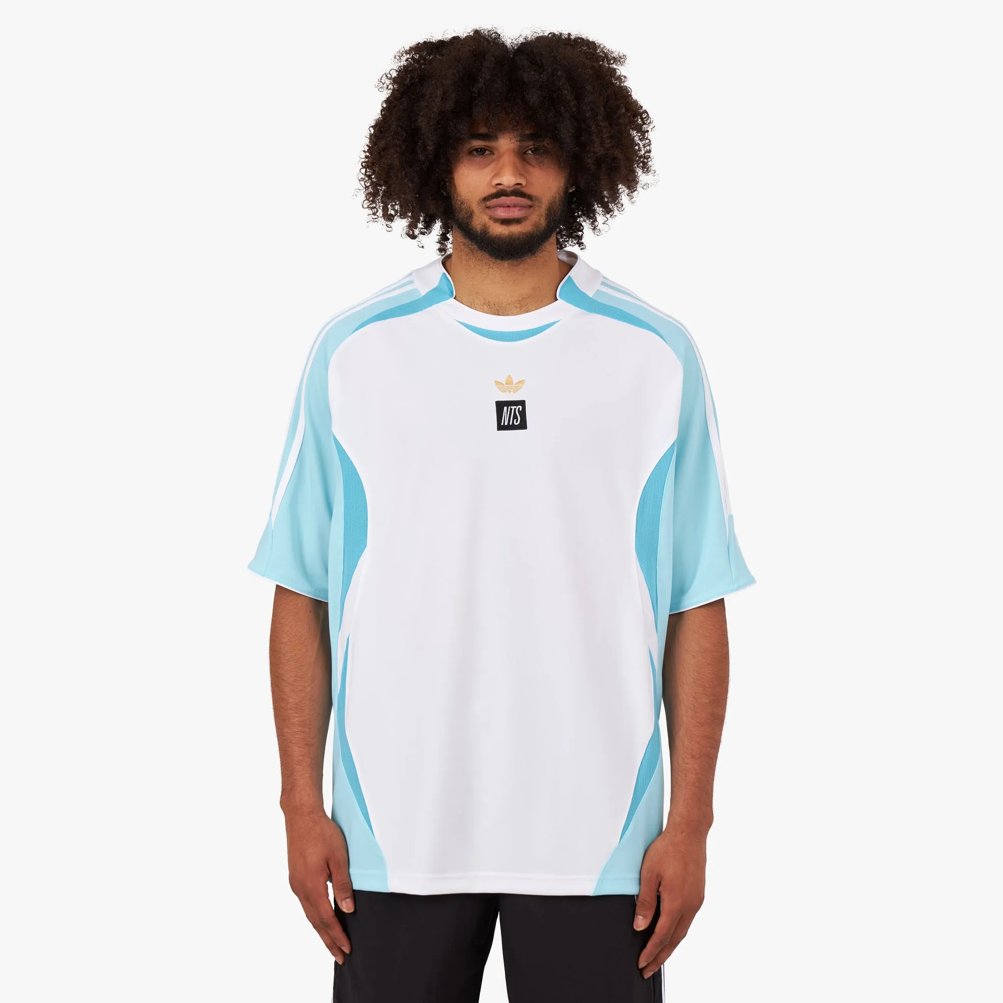 adidas Originals x NTS Radio Jersey Bliss Blue / Sky Blue - White