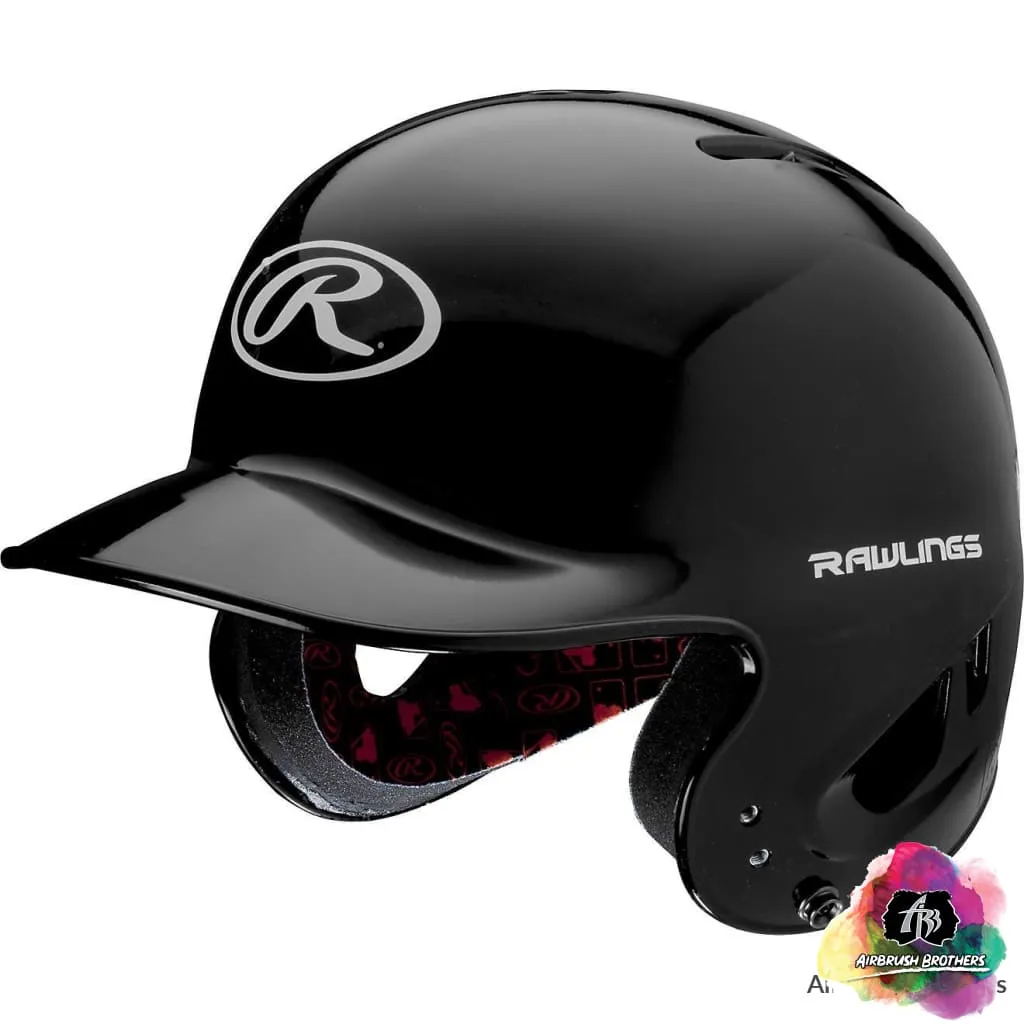 Airbrush Radiant Name Helmet Design