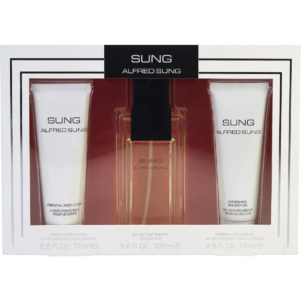 Alfred Sung Sung 3.4 Oz Edt 3-piece Gift Set For Women Perfume