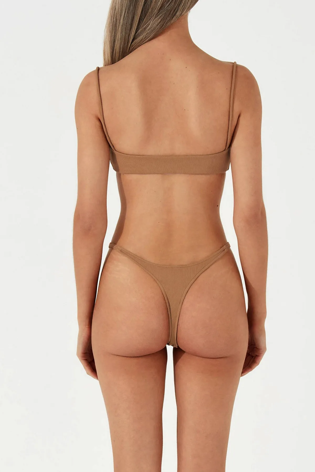 Almond Rib Curve Thong