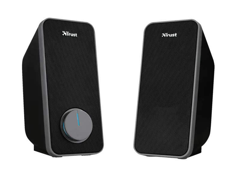 Altavoces para PC - Trust ARYS 2.0, 28W, Alimentación USB, Jack 3.5 mm, Negro