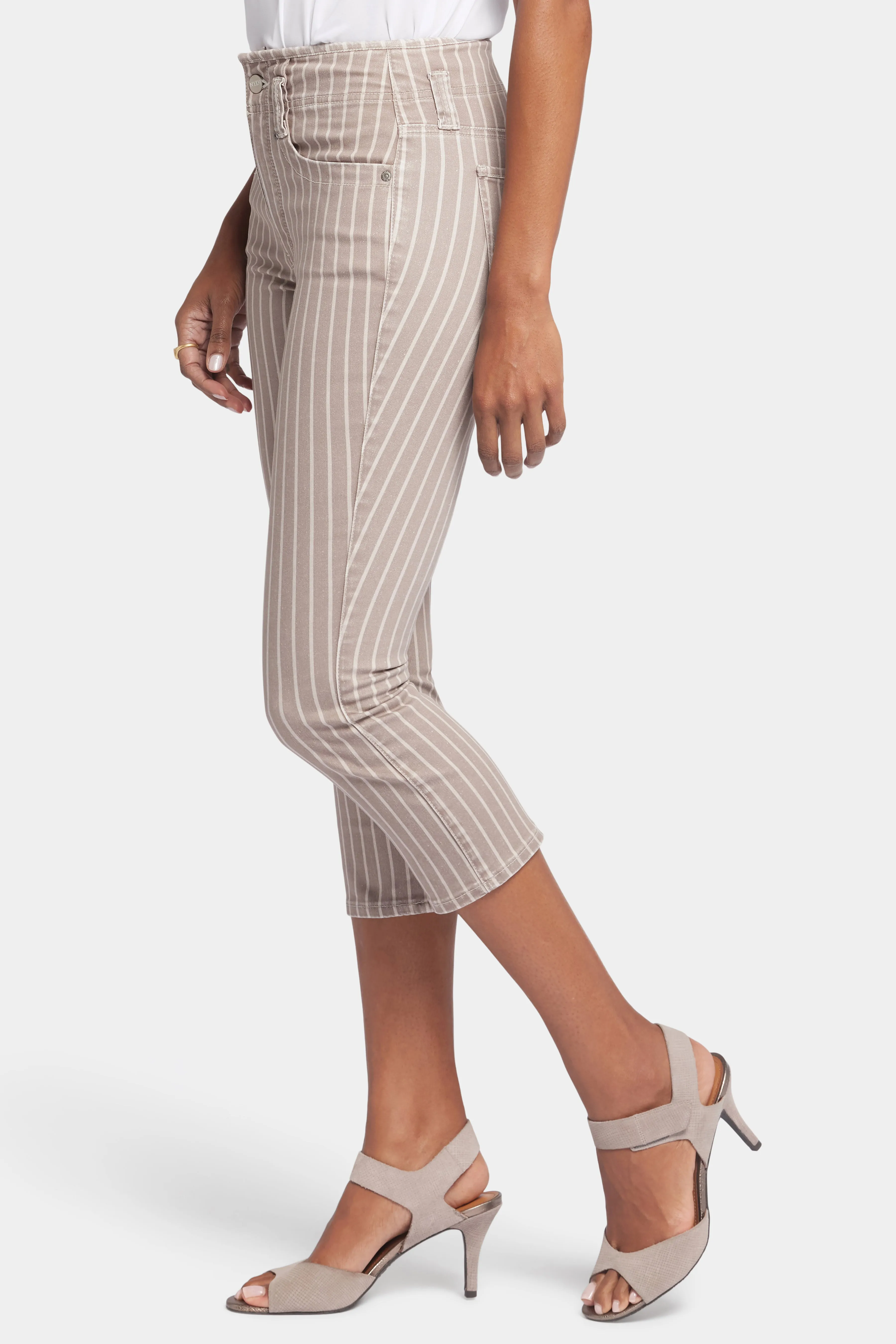 Ami Skinny Capri Jeans - Boardwalk Stripe