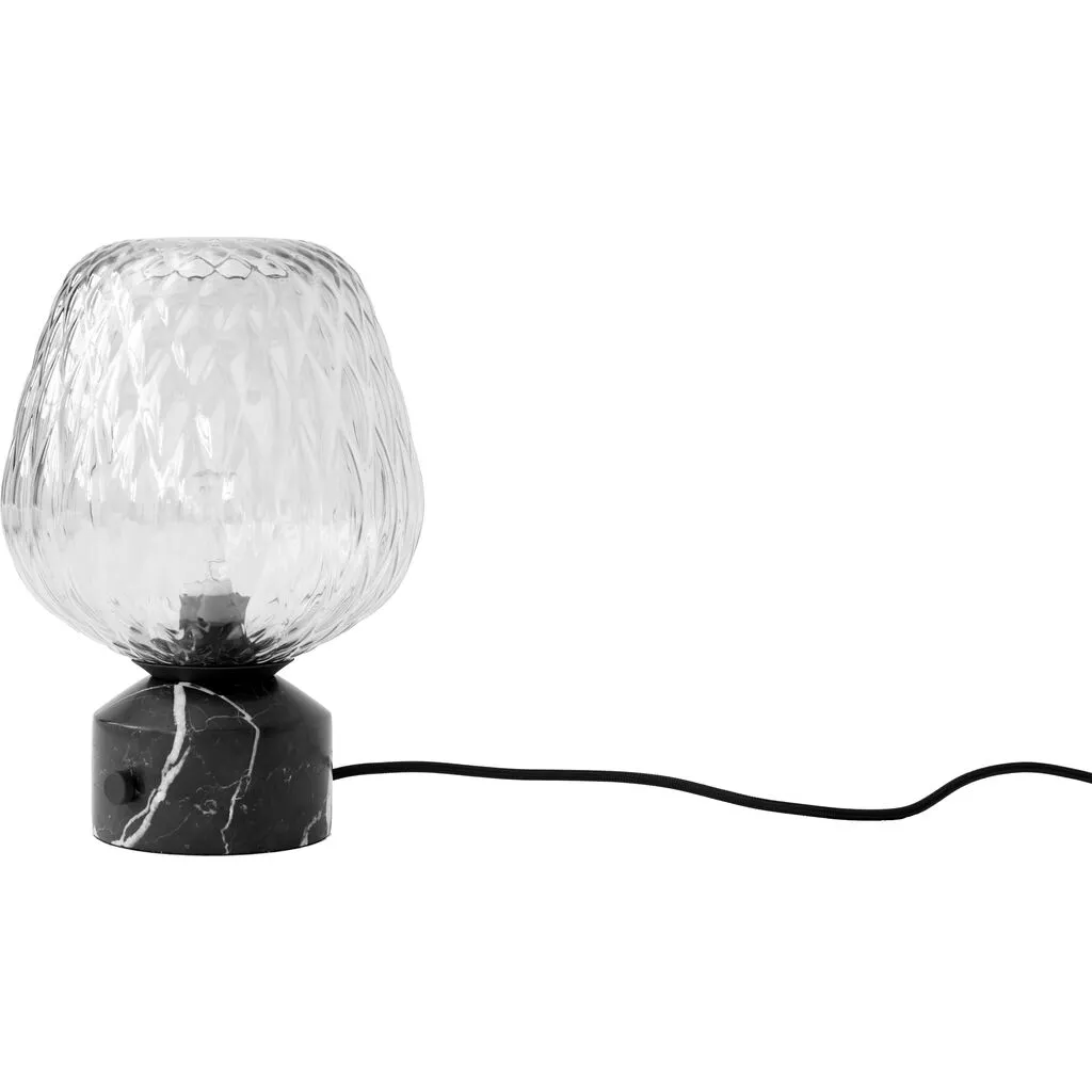 &Tradition Blown Table Lamp SW6 | Nero Marquina/Silver Lustre