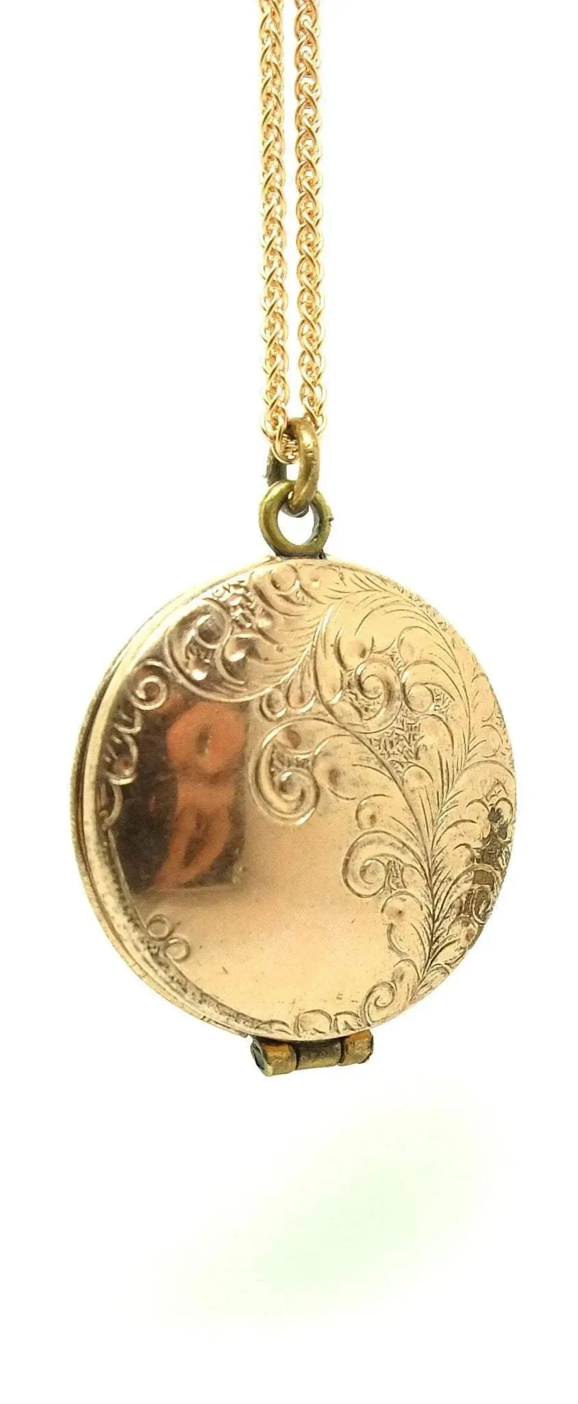 Antique Victorian Gold Filled Locket Necklace