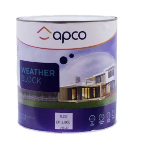 Apco Weatherblock Gloss Acrylic Extra Bright Base 4L