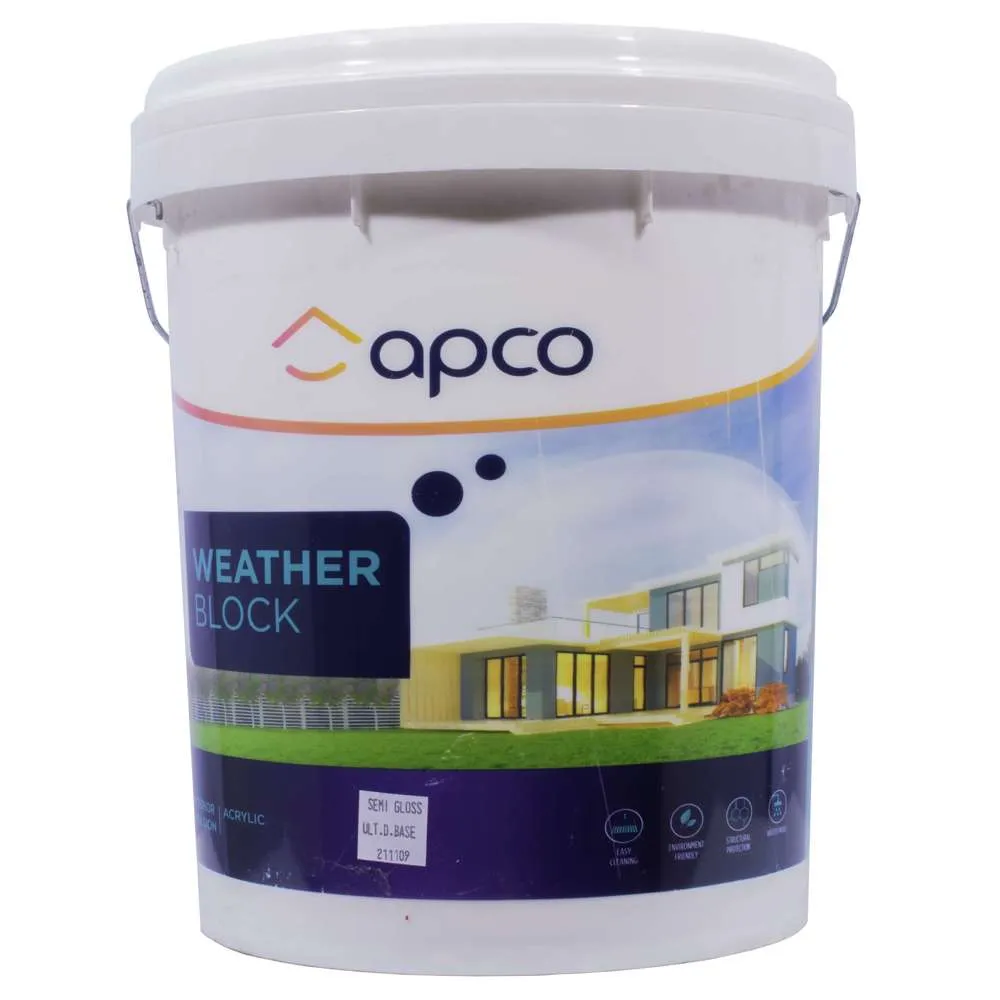 Apco Weatherblock Semi Gloss Acrylic Ultra Deep Base 20L