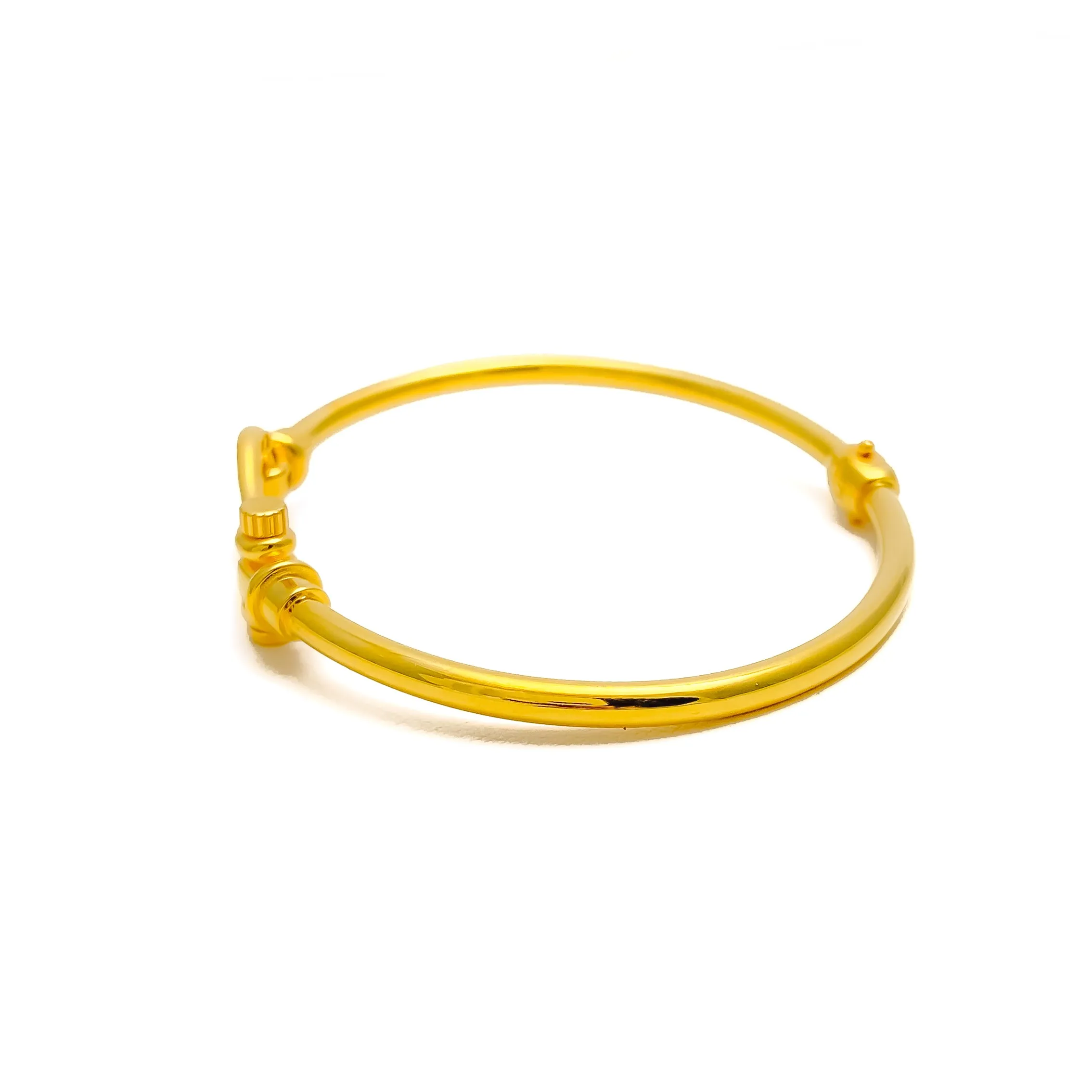 Attractive Vanki Loop 21k Gold Bangle Bracelet