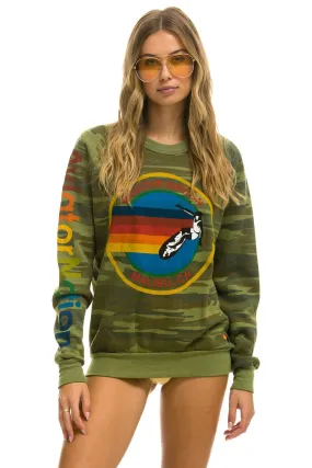 AVIATOR NATION BU - CREW SWEATSHIRT CAMO