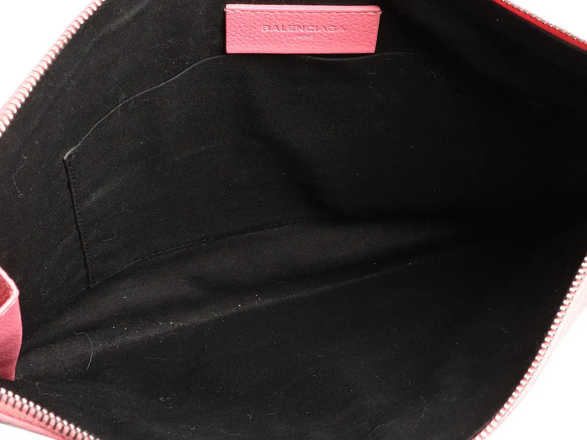 Balenciaga Large Pink Classic Zip Pouch