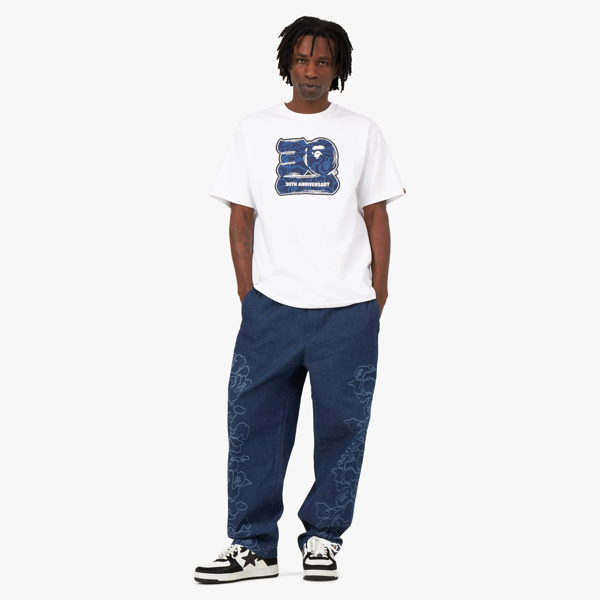 BAPE 30th Anniversary T-shirt White / Navy