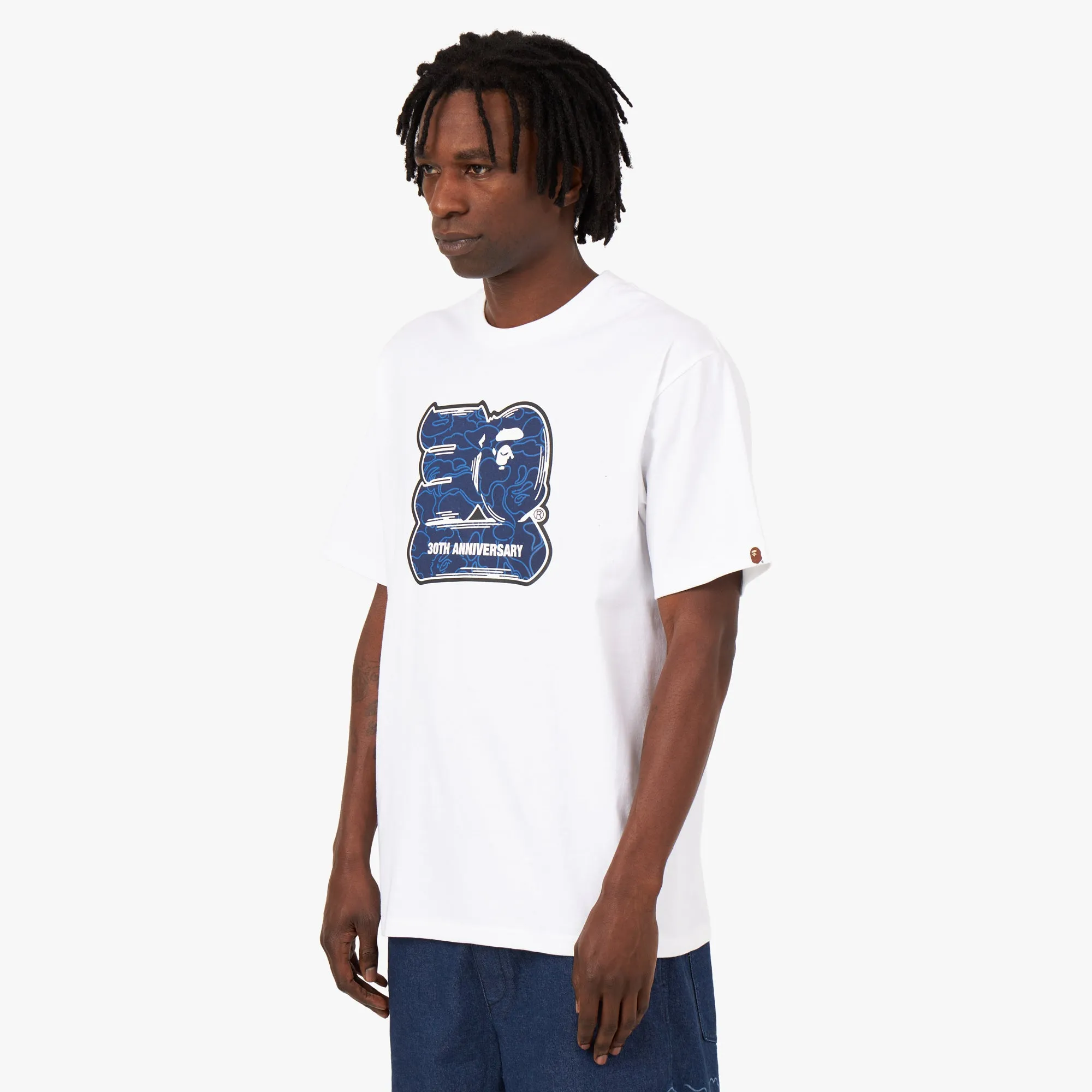 BAPE 30th Anniversary T-shirt White / Navy