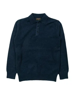 Beams Plus Knit Polo 9G Navy