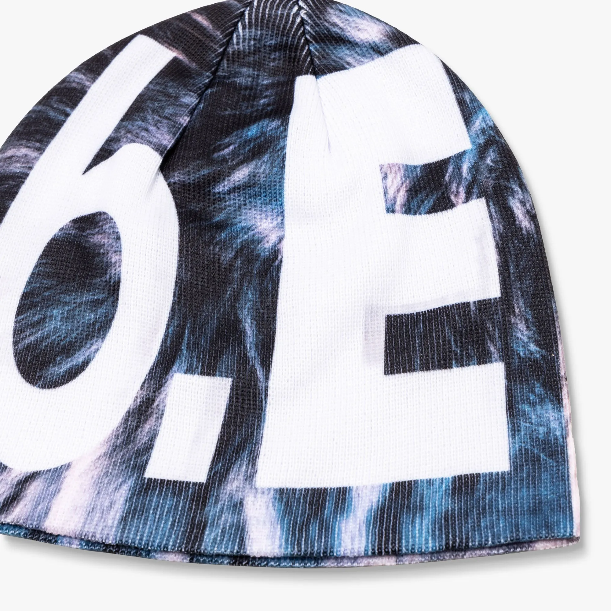 b.Eautiful Fur Beanie / Blue