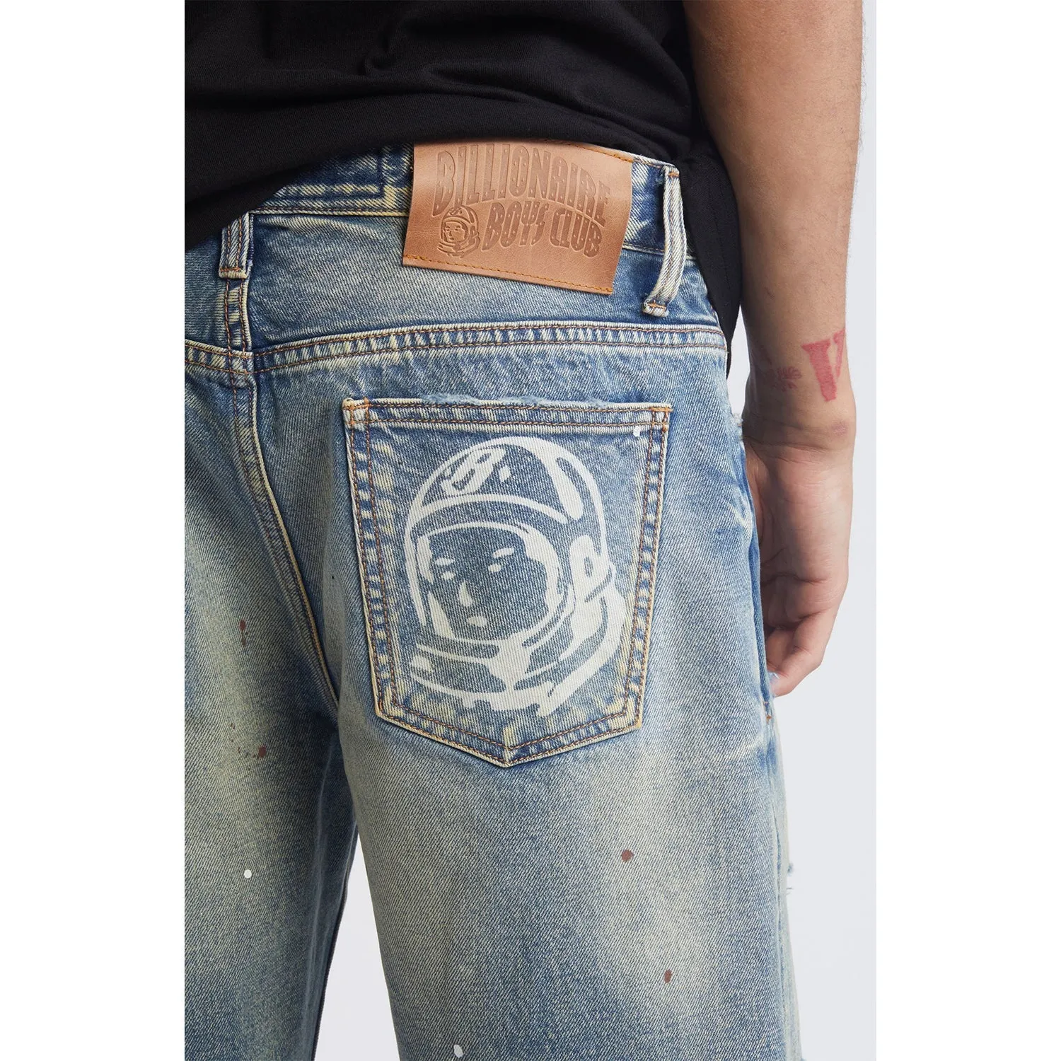 Billionaire Boys Club BB Cadet Jean Shorts Washed Denim 841-3107-EVO