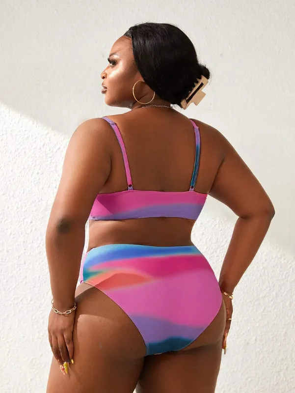 Biquíni Gradiente Plus Size com Amarração no Busto