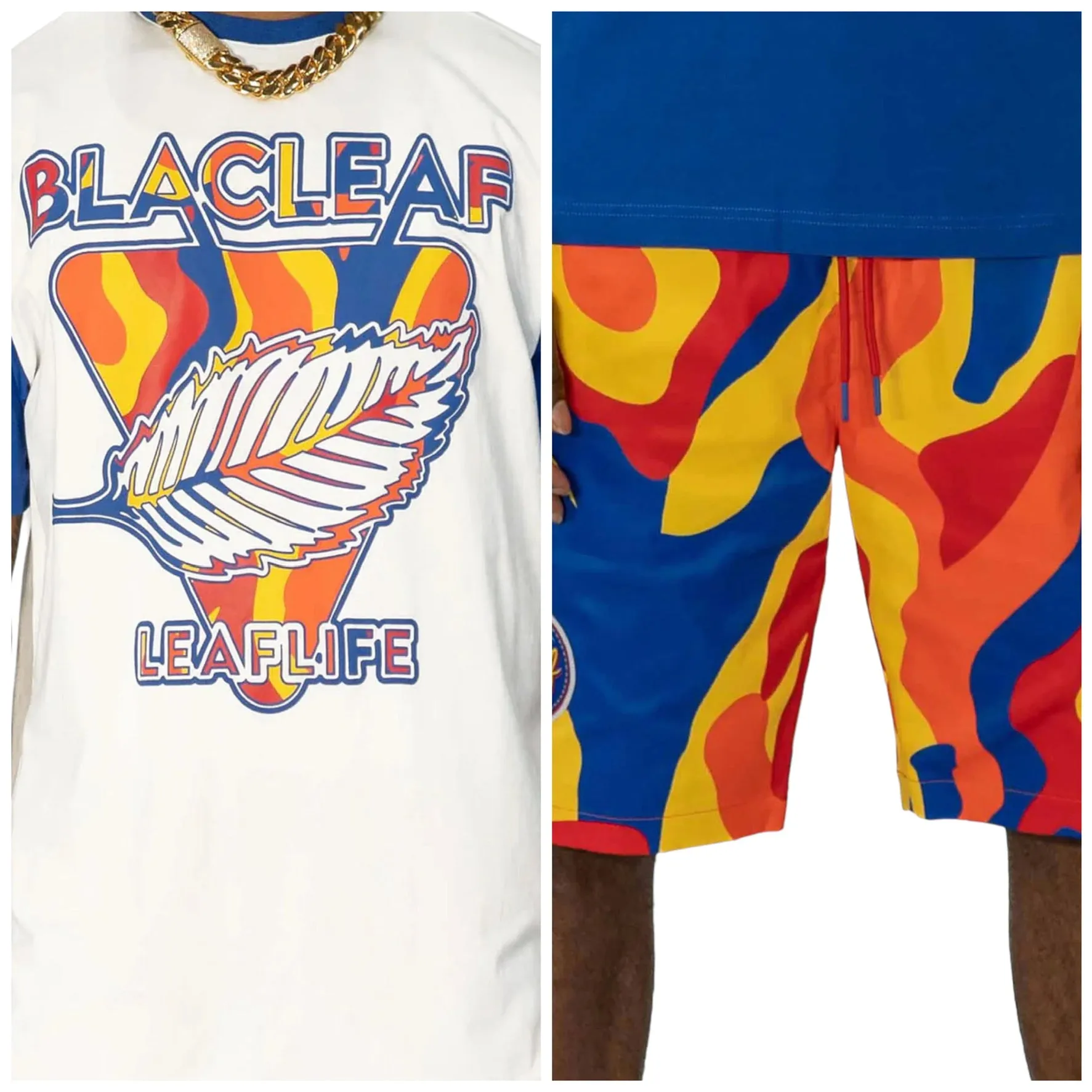 BLAC LEAF: True Color Mix Nylon Short Set