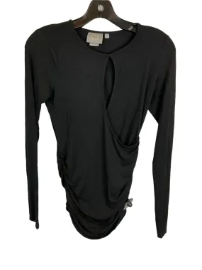 Black Top Long Sleeve Anthropologie, Size Xs