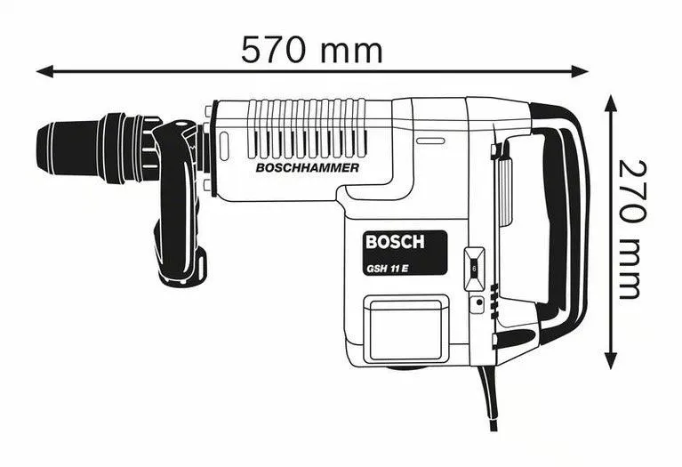 BOSCH GSH 11 E Corded Professional Demolition Hammer/Breaker (11 kg,1500W)