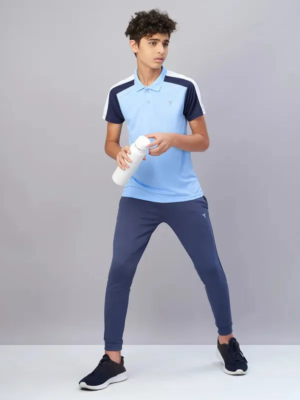 Boys Colorblock Slim Fit Polo T-shirt with TECHNO COOL