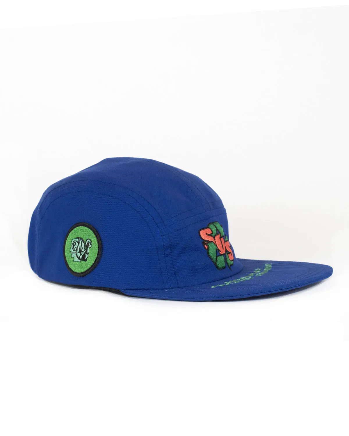 Brain Dead x Peter Sutherland Organic Solutions Long Brim Sport Hat - Royal Blue