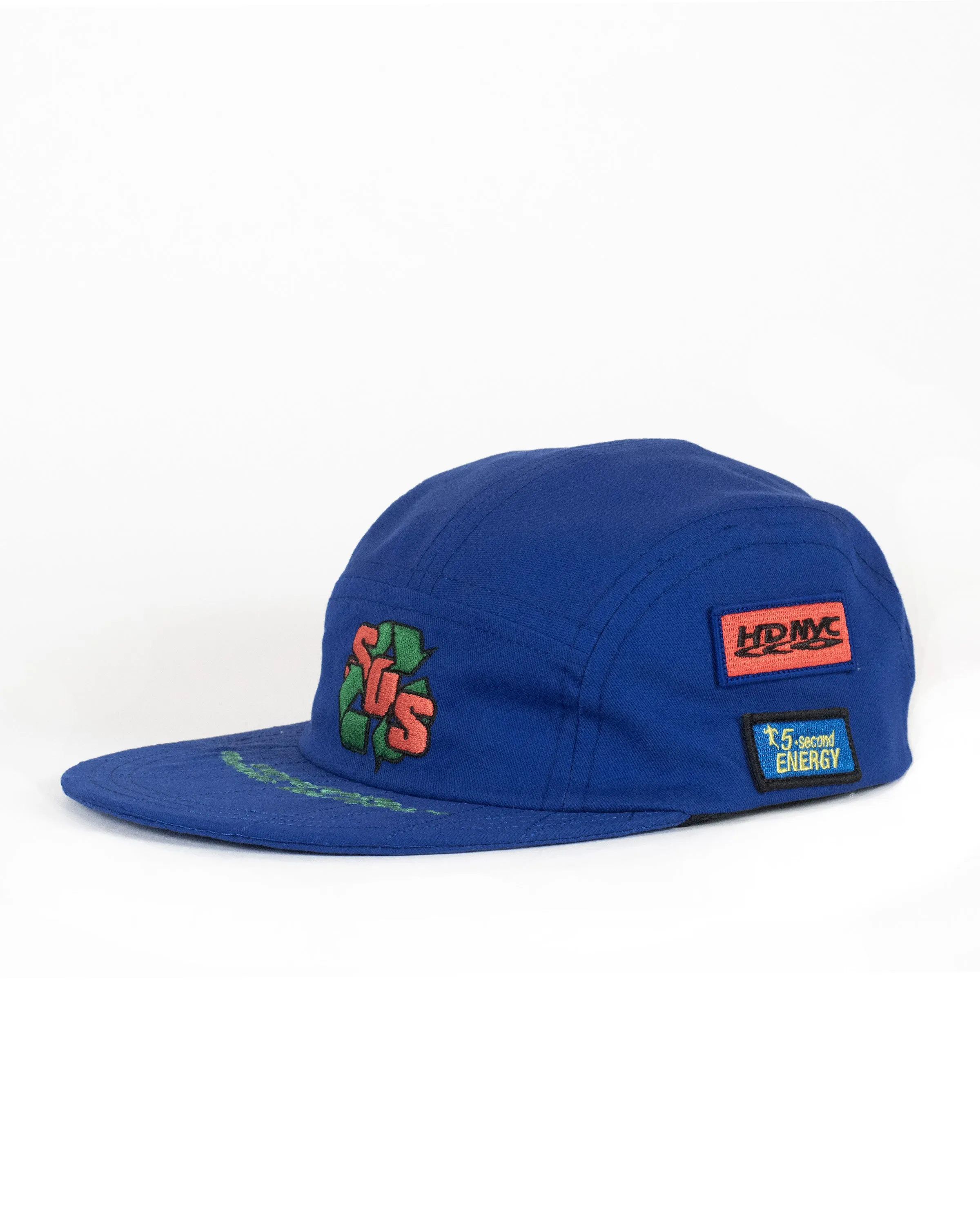 Brain Dead x Peter Sutherland Organic Solutions Long Brim Sport Hat - Royal Blue