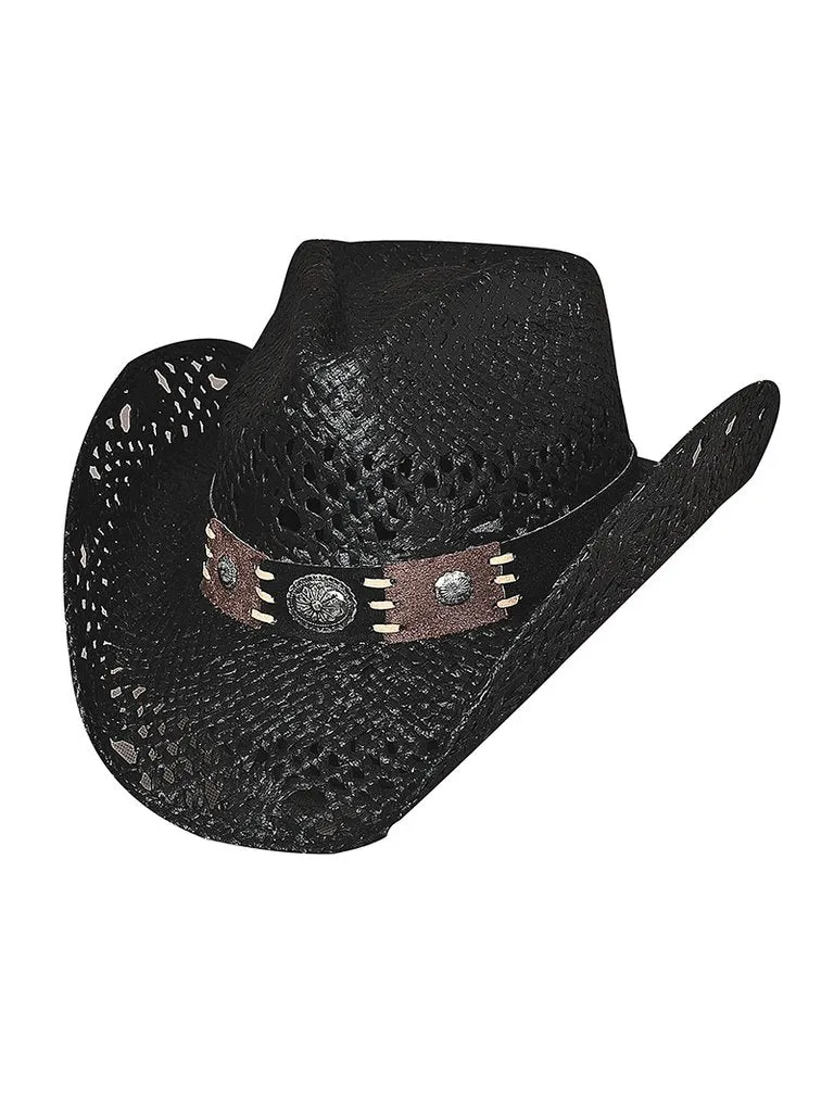 Bullhide Fashion Straw Hat Pure Country Black Style 2534BL