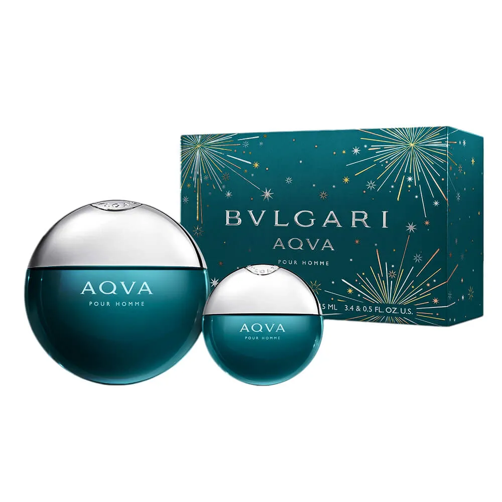 Bvlgari Aqva Pour Homme EDT Set for Men (100ml   15ml)