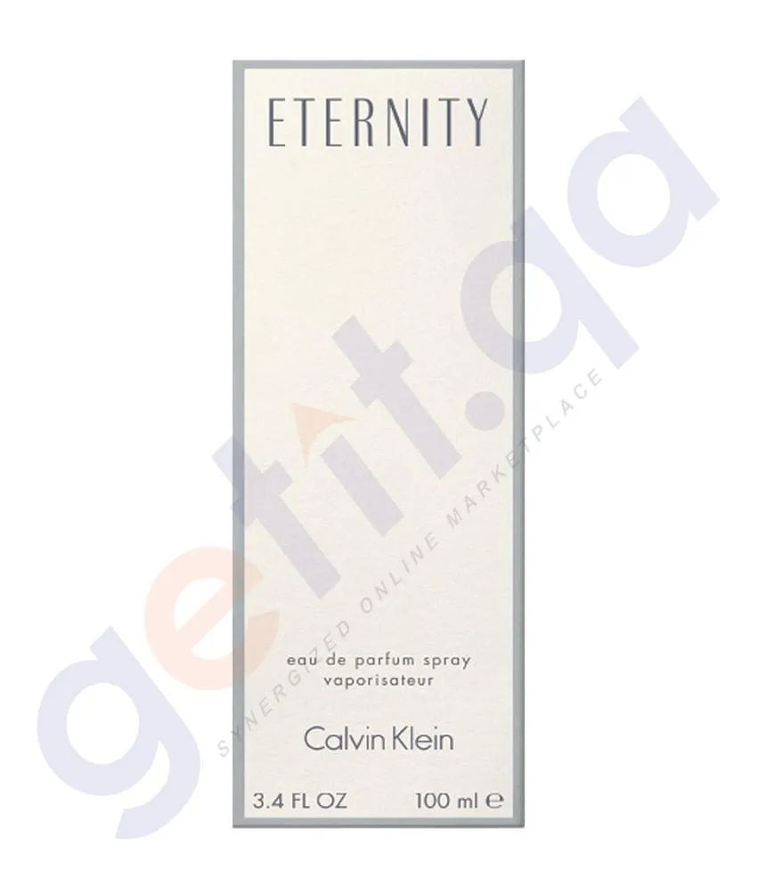 CALVIN KLEIN 100ML ETERNITY EDP FOR WOMEN