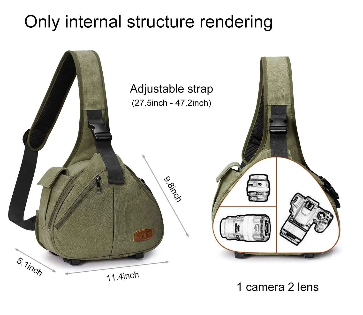 Canvas Camera Sling Bag