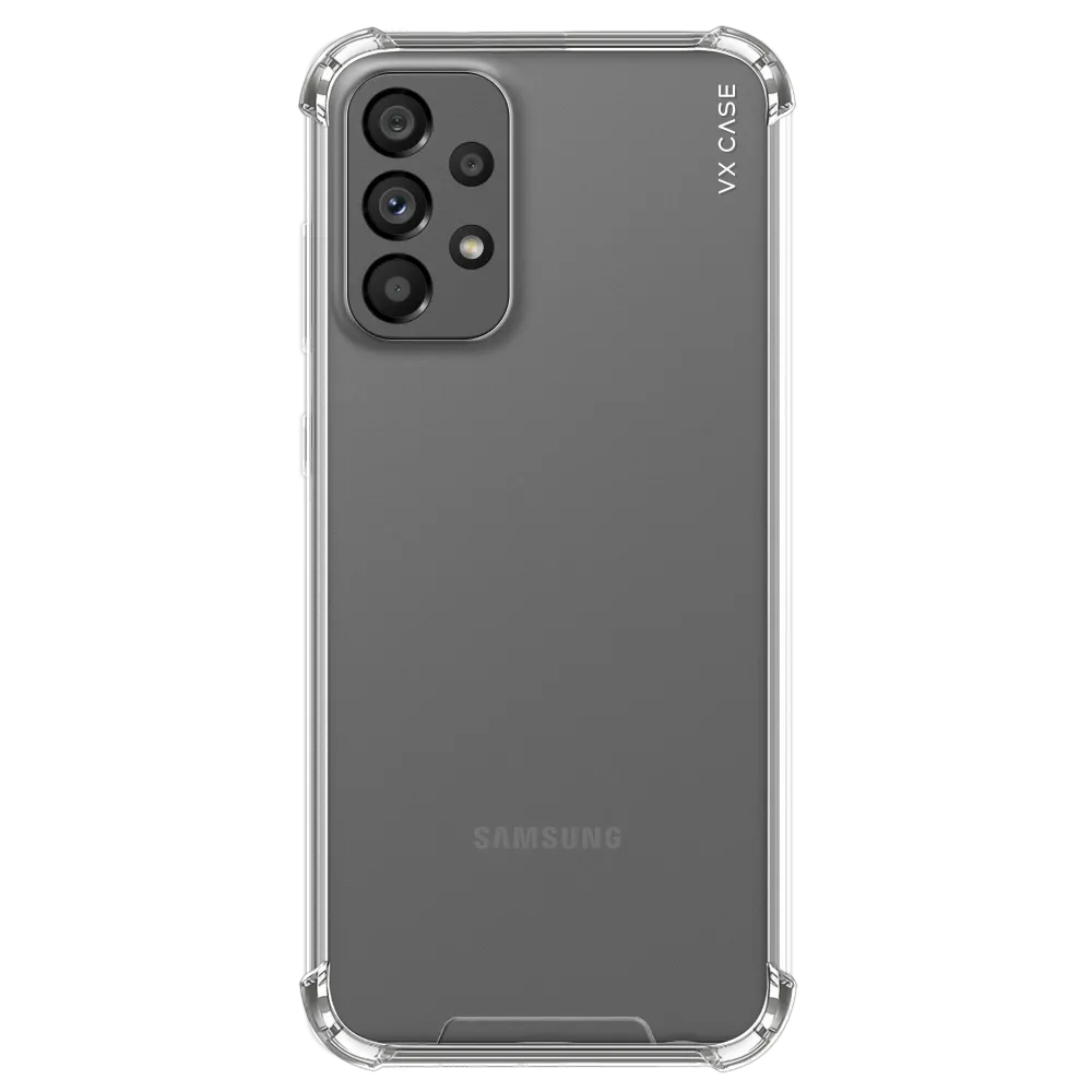 Capa de Silicone Rígida VX Case para Galaxy A73 - Transparente