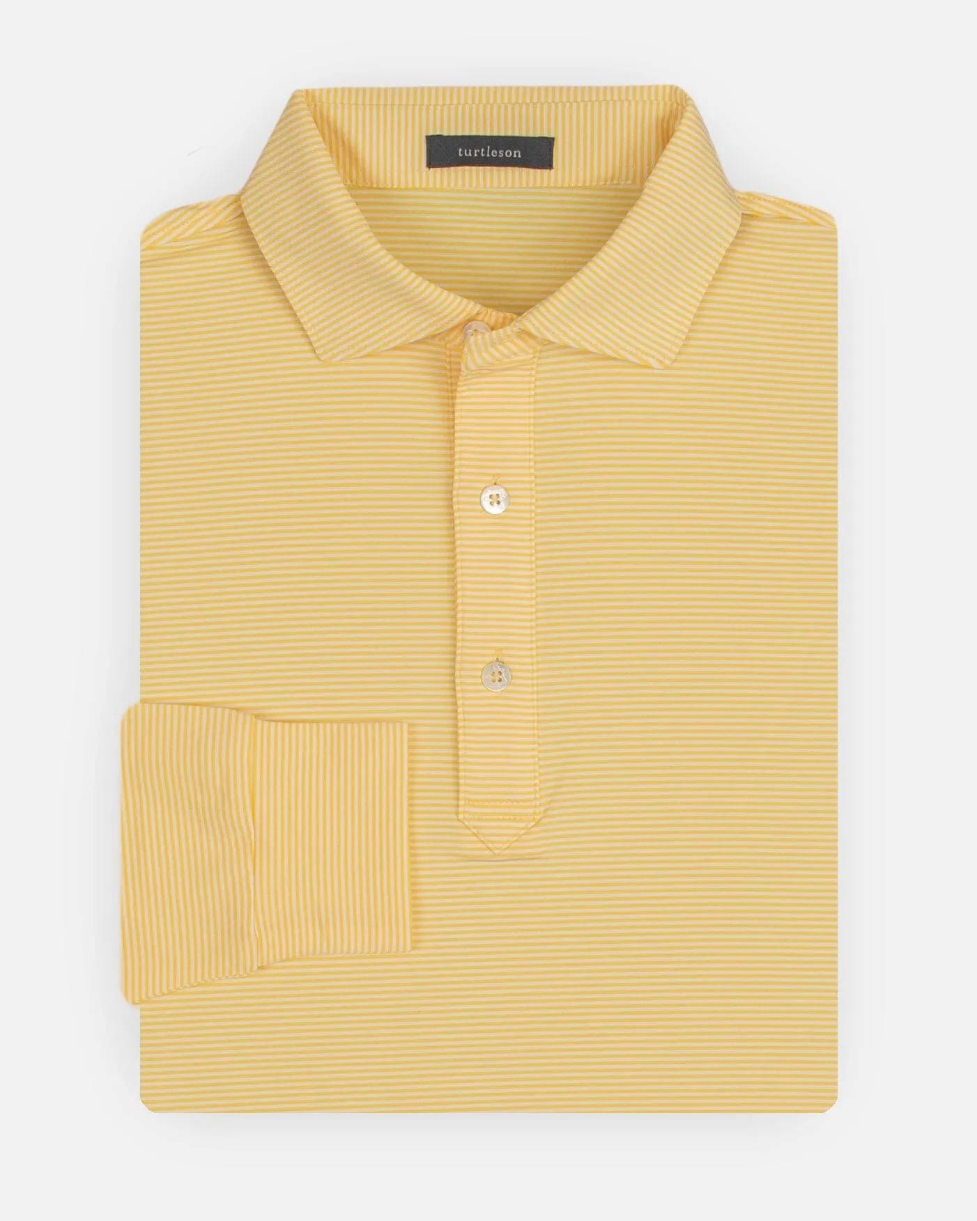 Carter Stripe Performance Polo - Long Sleeve