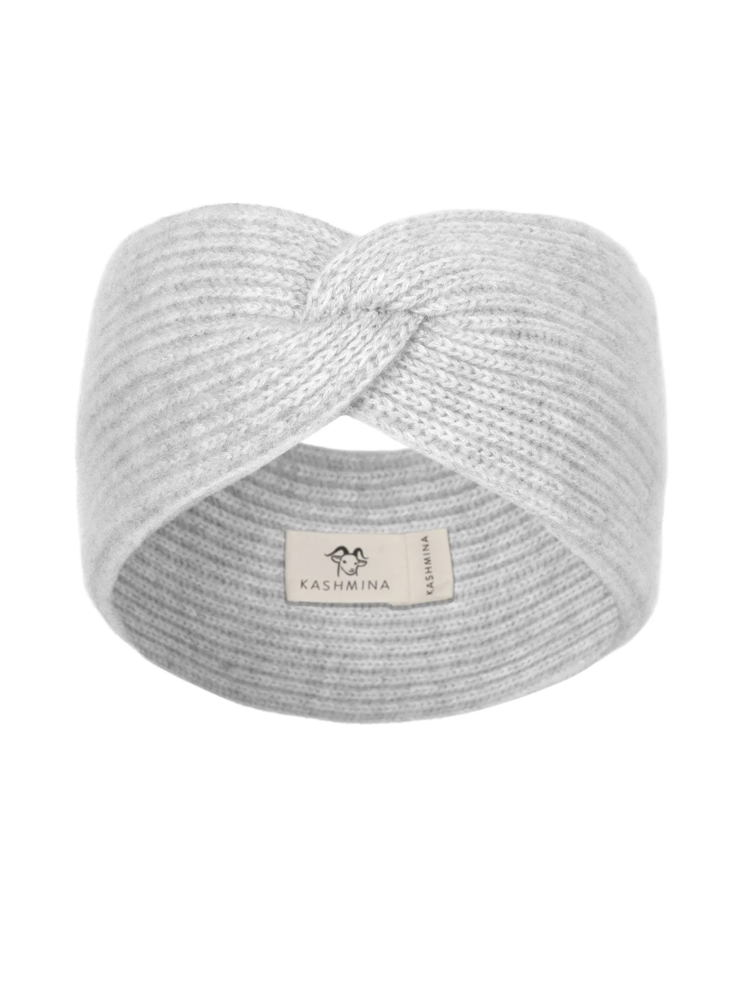 Cashmere head band "Freya" - light grey