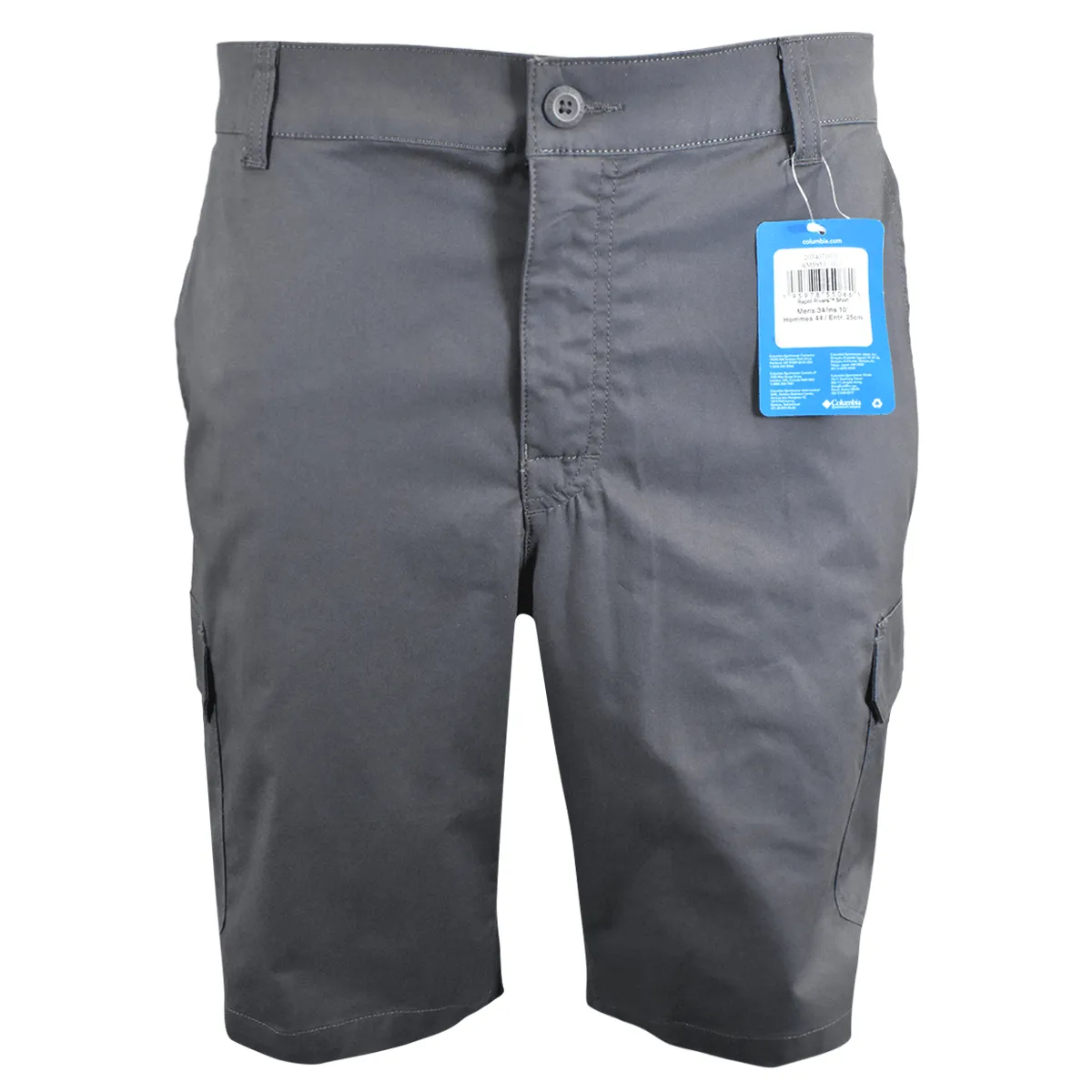 Columbia Men's Cargo Shorts Charcoal Rapid Rivers Omni-Shade (011)