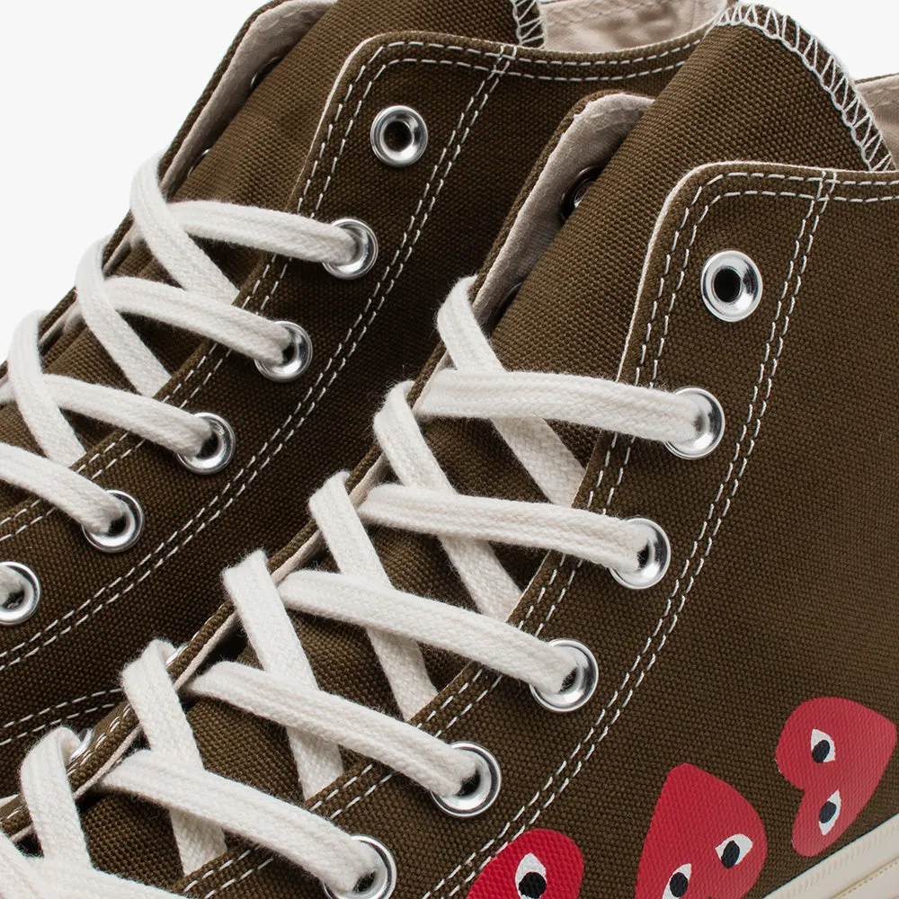 Converse x COMME des GARÇONS PLAY Chuck Taylor Hi / Khaki