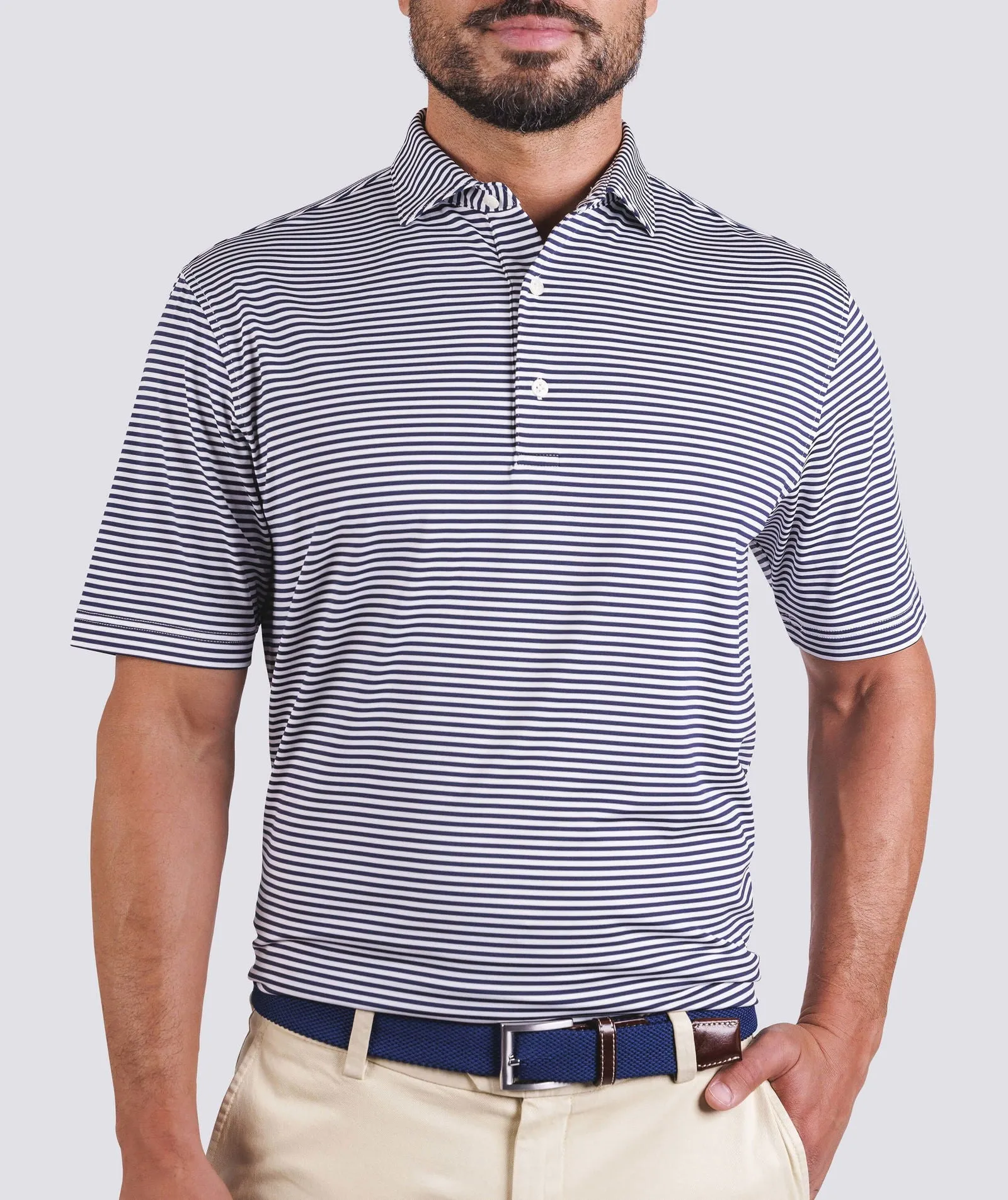 Cooper Stripe Performance Polo