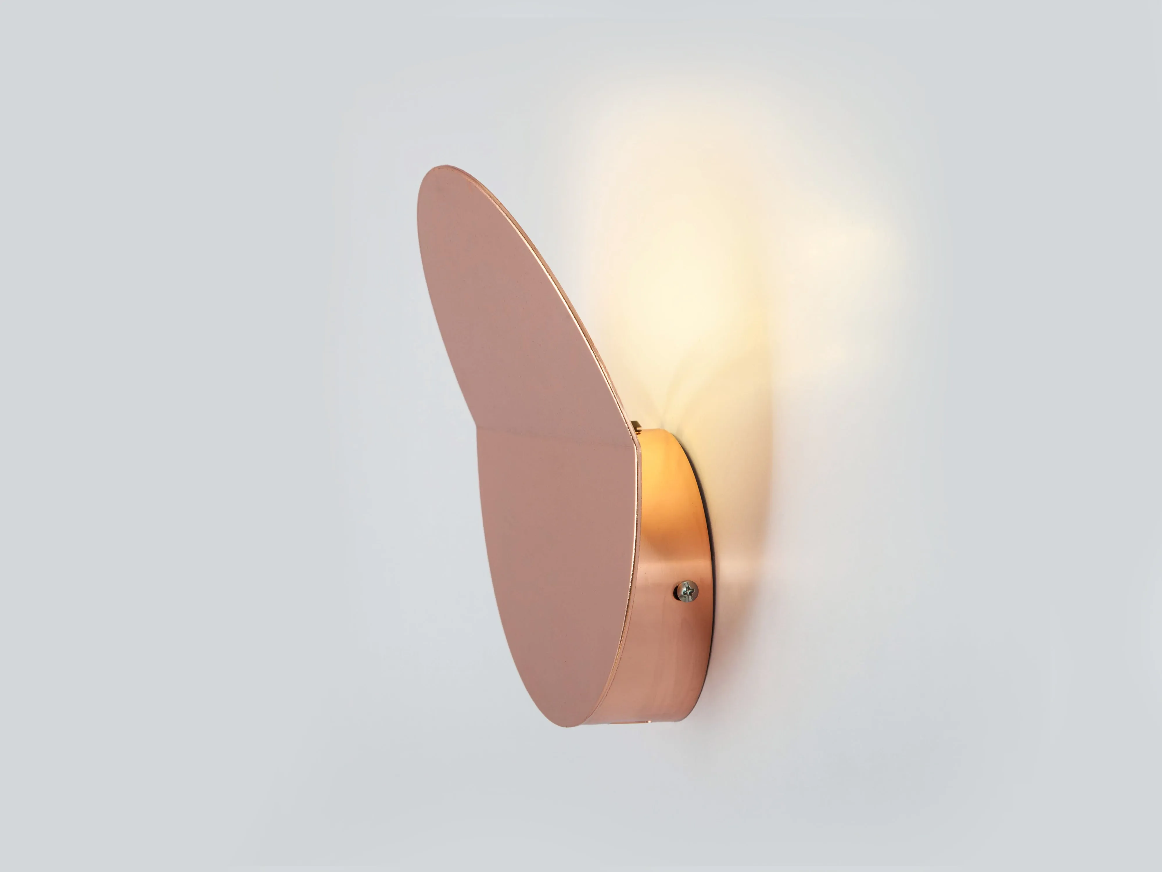 Copper diffuser wall light