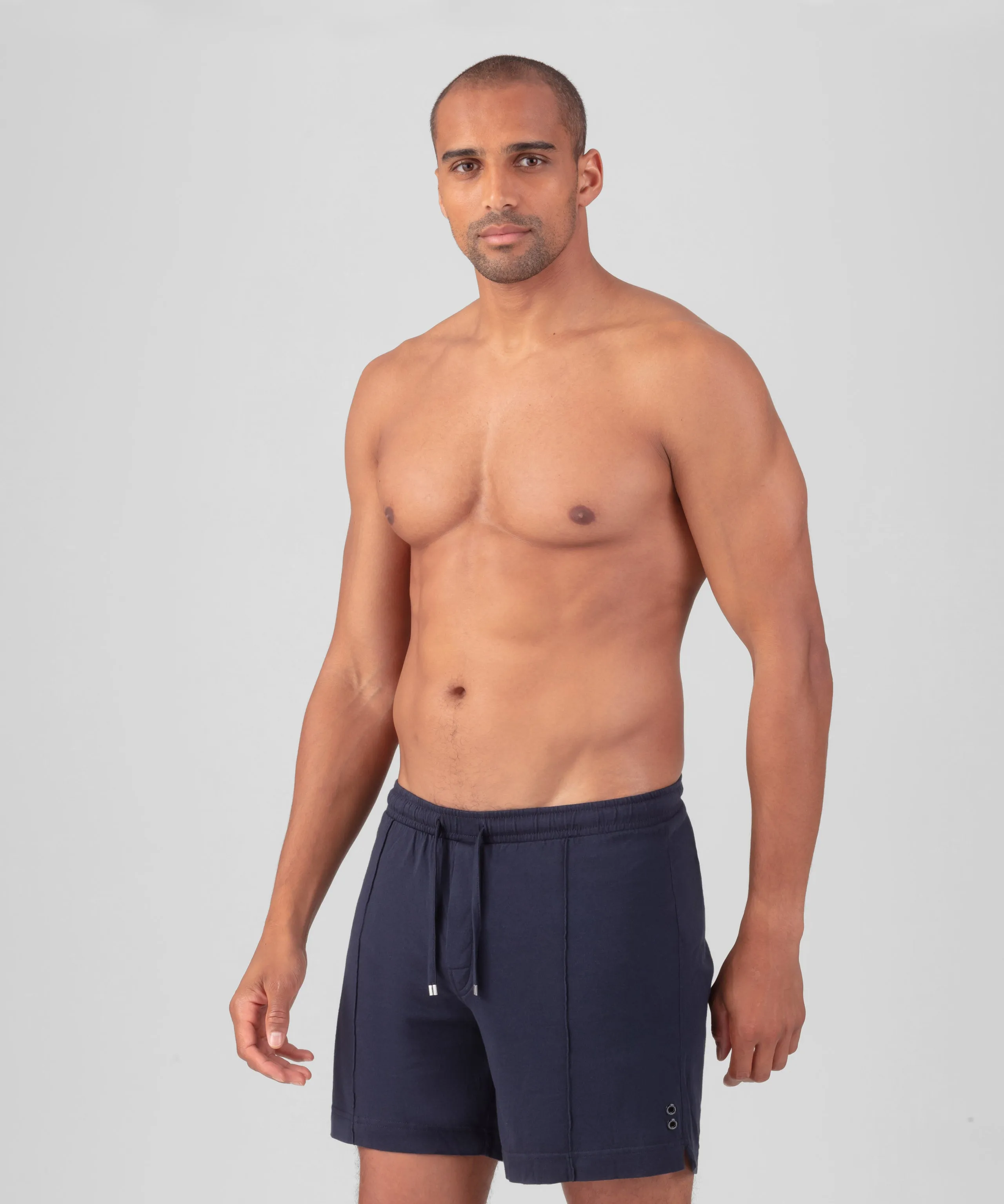 Cotton Modal Home Shorts: Navy