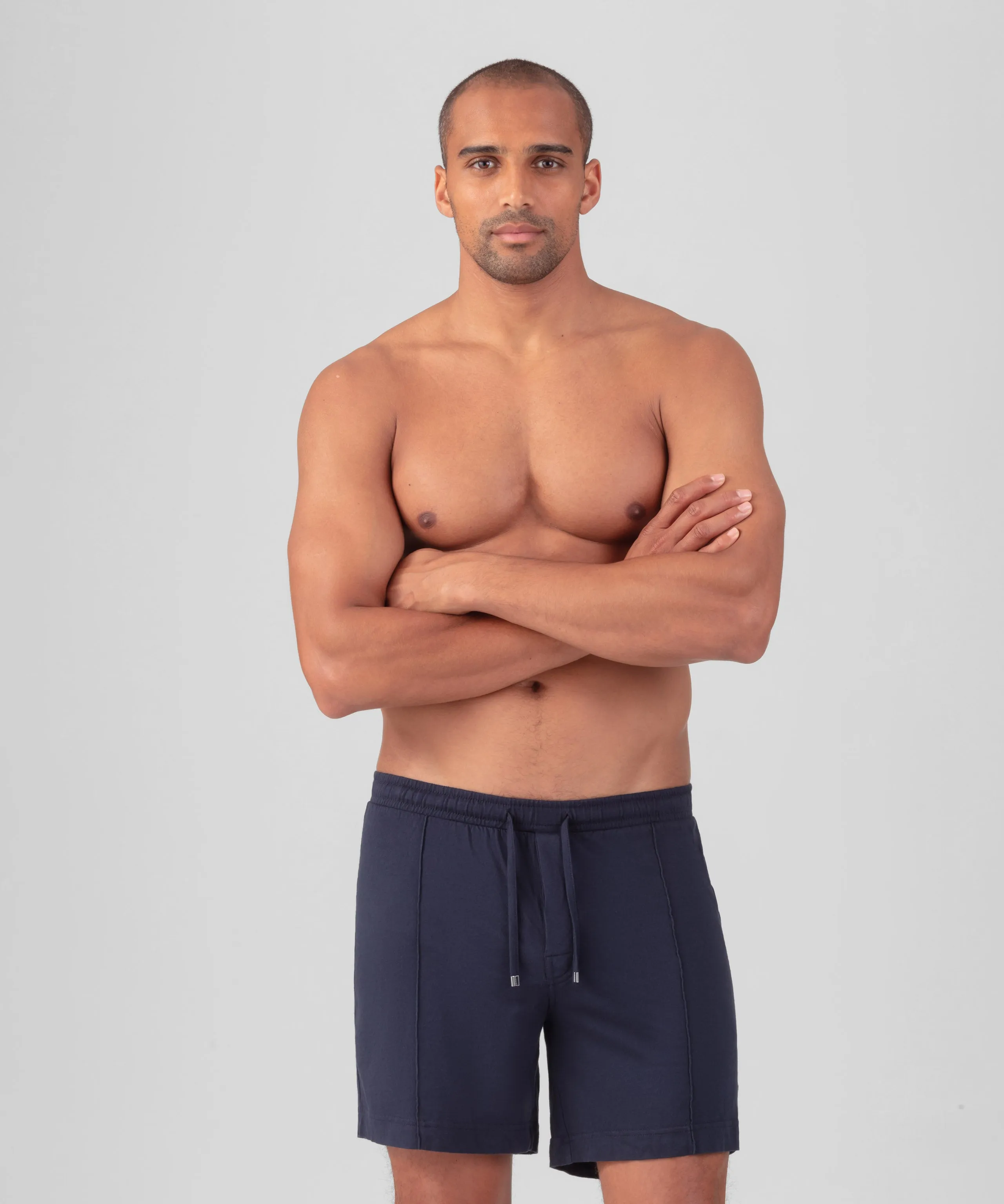 Cotton Modal Home Shorts: Navy