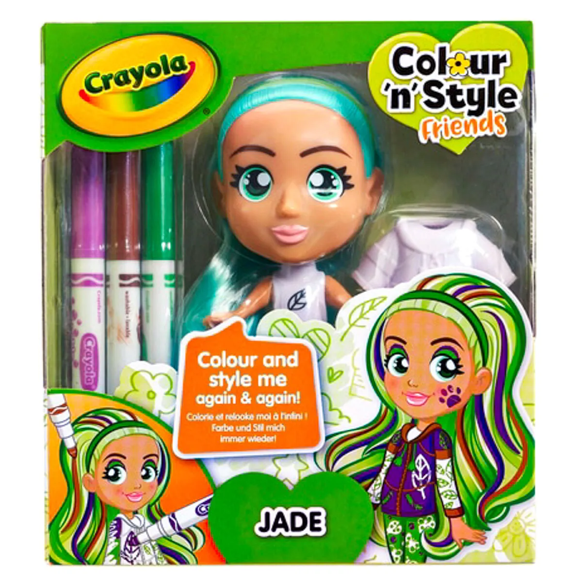 Crayola Colour 'n' Style Friends Sky and Jade Bundle