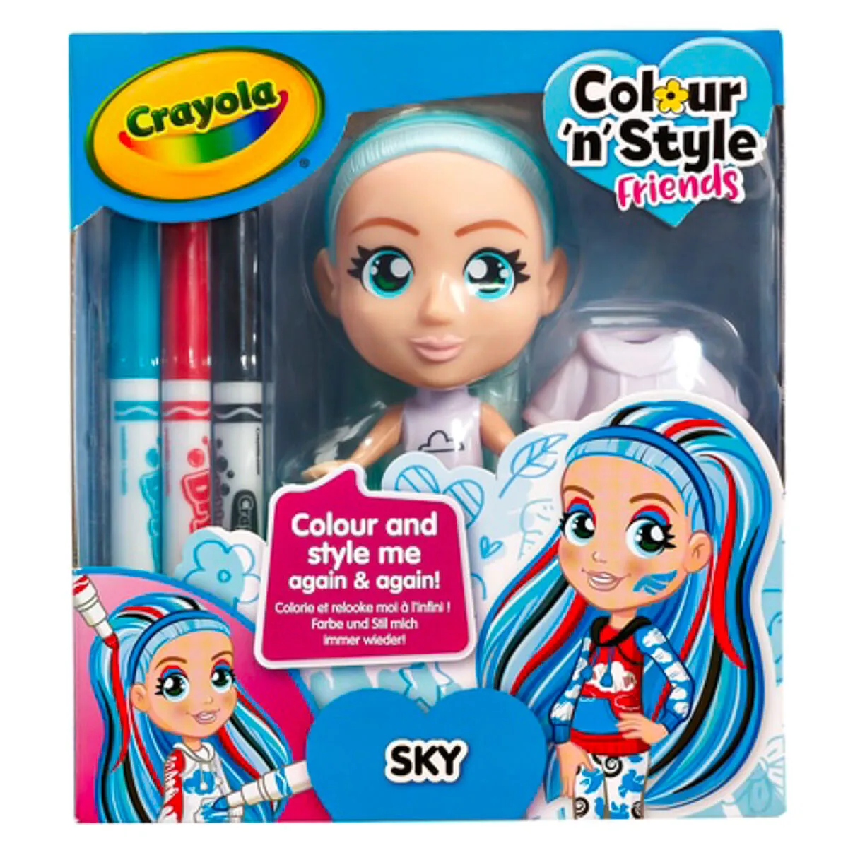 Crayola Colour 'n' Style Friends Sky and Jade Bundle