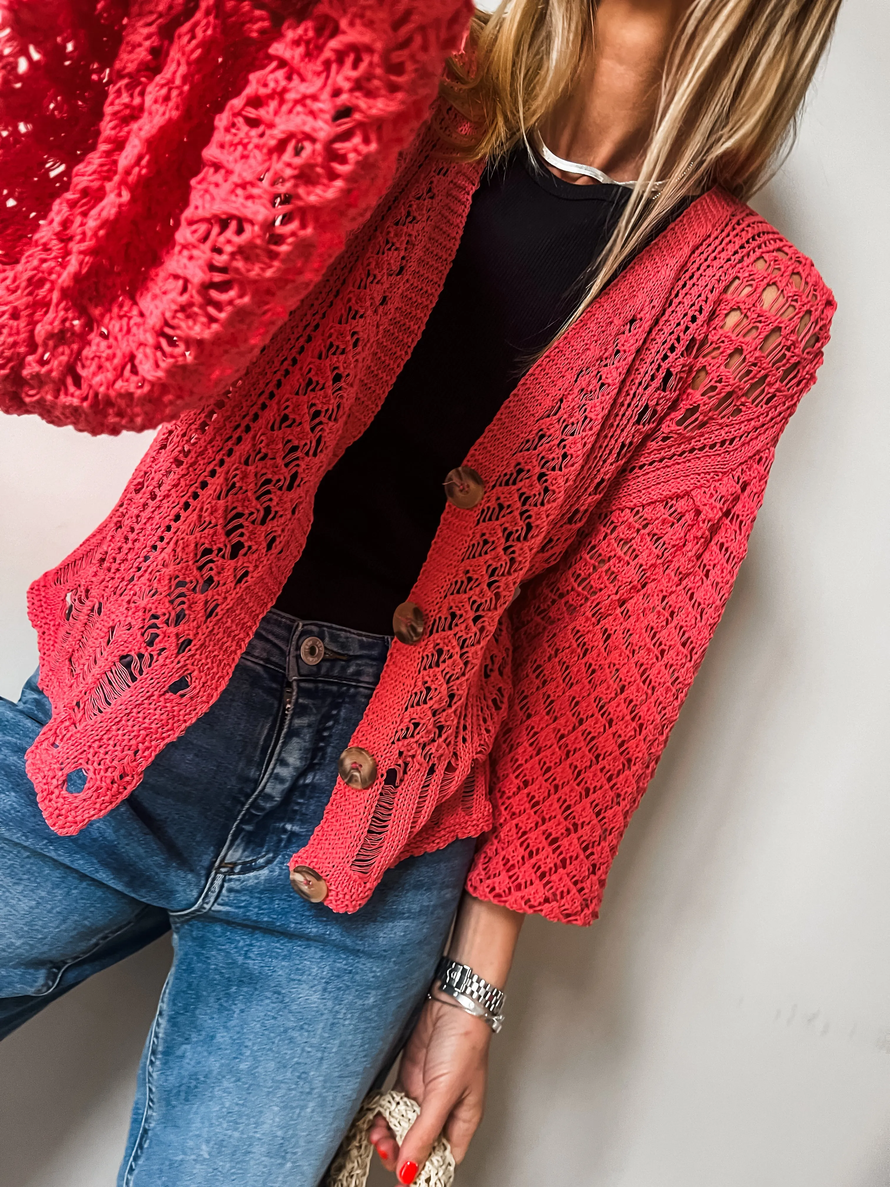 Crochet Knit Cardigan