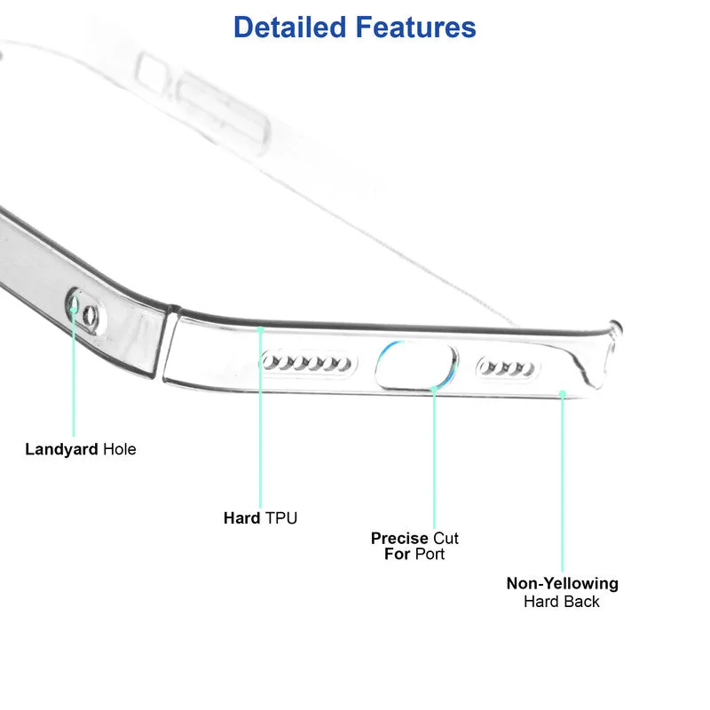 Crystal Clear Hard Back Anti-Yellowing Phone Case For Apple iPhone 14 Pro Max