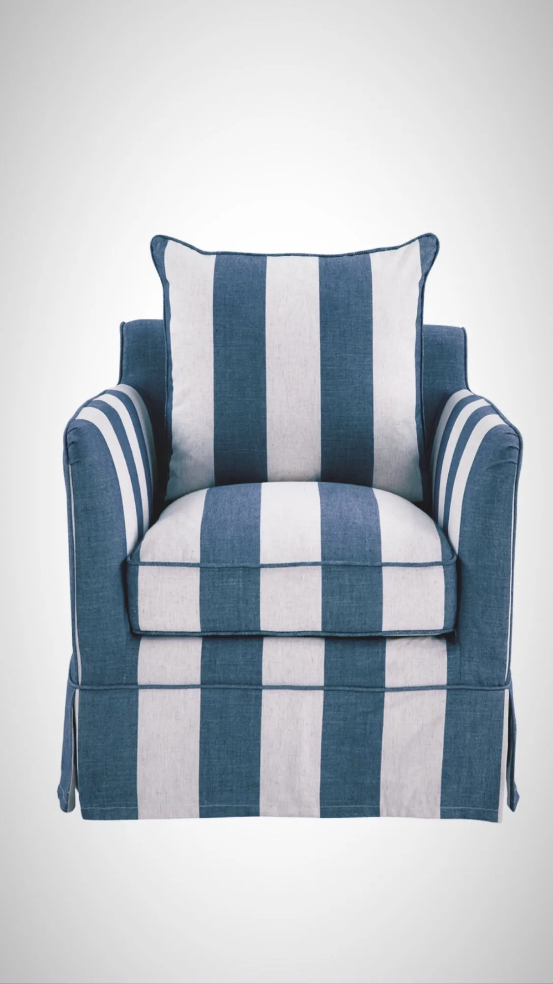 East Hampton Denham Stripe Armchair