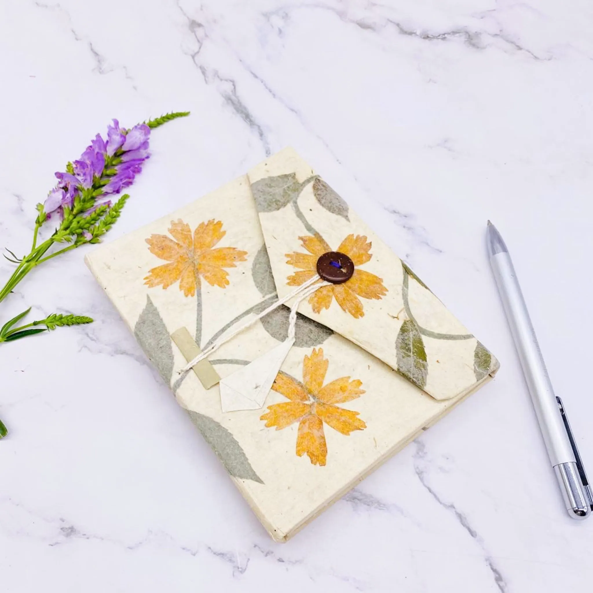 Eco Friendly Sunflower Design Lokta Journal