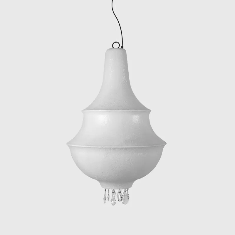 Elegant White Fibreglass Chandelier